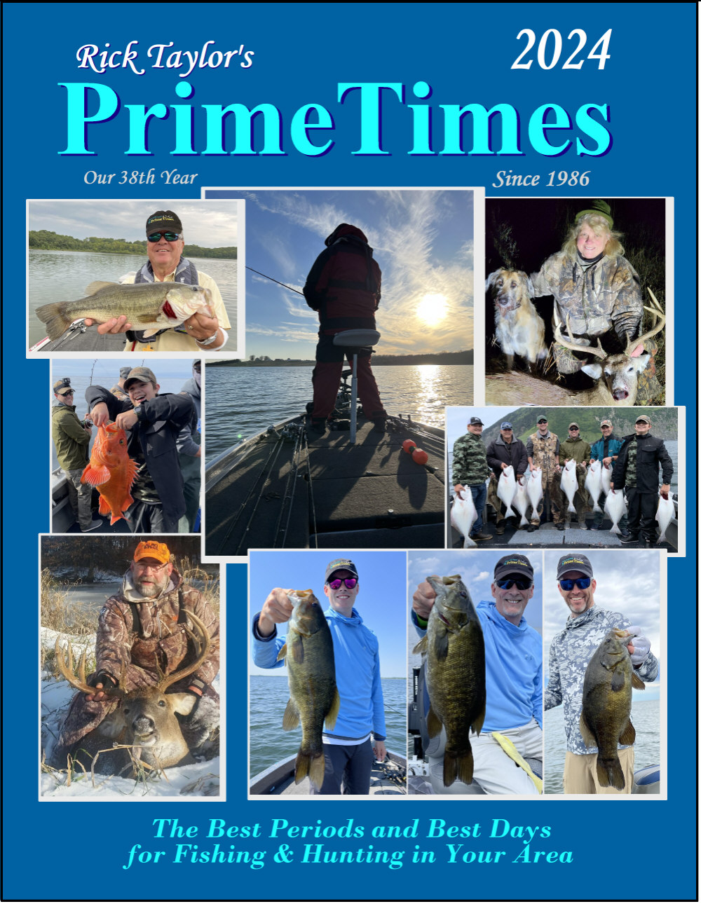 2024 PrimeTimes hunting/fishing calendar best times solunar table